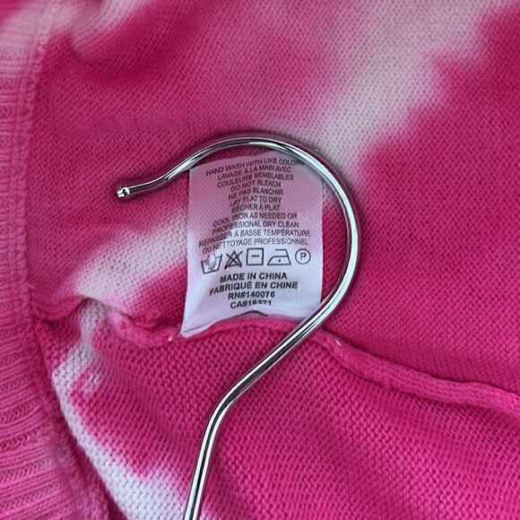 NWT GENERATION LOVE Anna Tie Dye Knit Jogger In Pink & White Size S - Picture 10 of 12